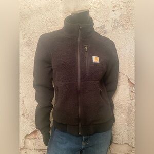 Carhartt Black Teddy Bear Fleece Jacket